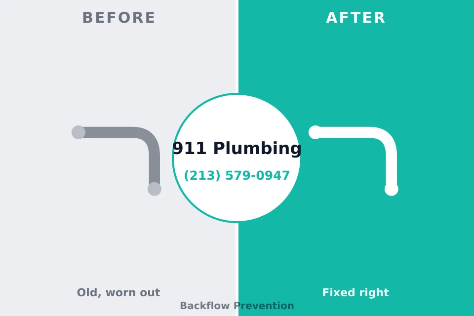 Before and after: plumbing repair Rosebud, TX
